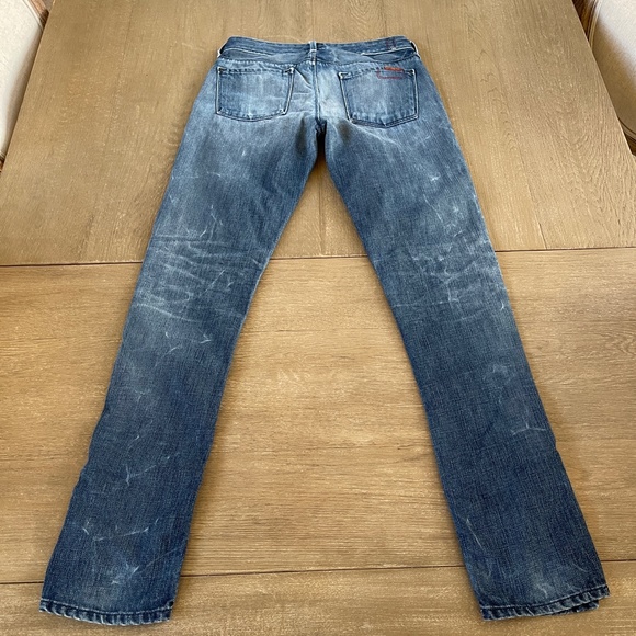 7 For All Mankind | Dark Roxanne Ripped Jeans Sz26 - Picture 3 of 6